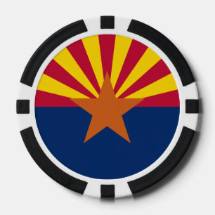 Fichas De Póquer Bandera Estatal de Arizona