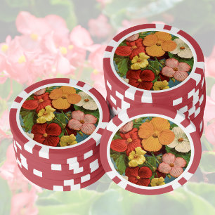 Fichas De Póquer Begonias Florales Rosadas 1902 Paquete de Semillas