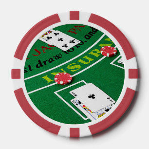 Fichas De Póquer Black Jack Poker Chip