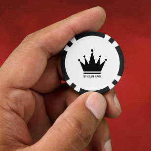 Fichas De Póquer Blanco y negro