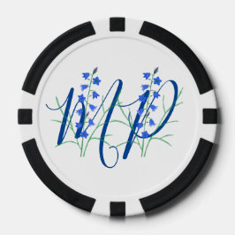 Fichas De Póquer Bluebells Monogram