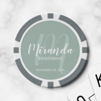 Bridesmaid personalizada de escritura moderna