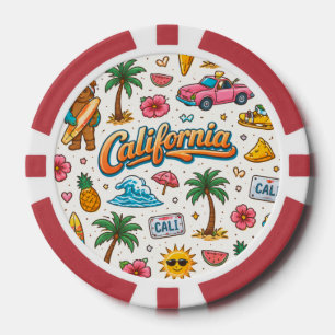 Fichas De Póquer Brillo de California