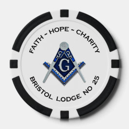 Fichas De Póquer Bristol No 25 Chips Masonic Poker