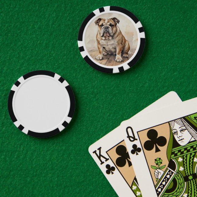 Fichas De Póquer Bulldog (Mesa de Poker (Doble))