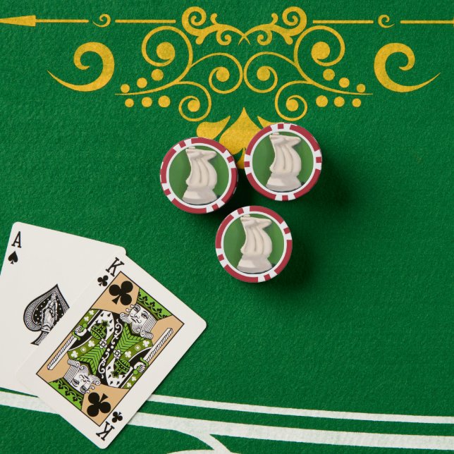 Fichas De Póquer Caballero Blanco (Mesa de póquer (pila))