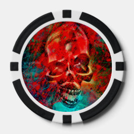 Fichas De Póquer Calavera colorida