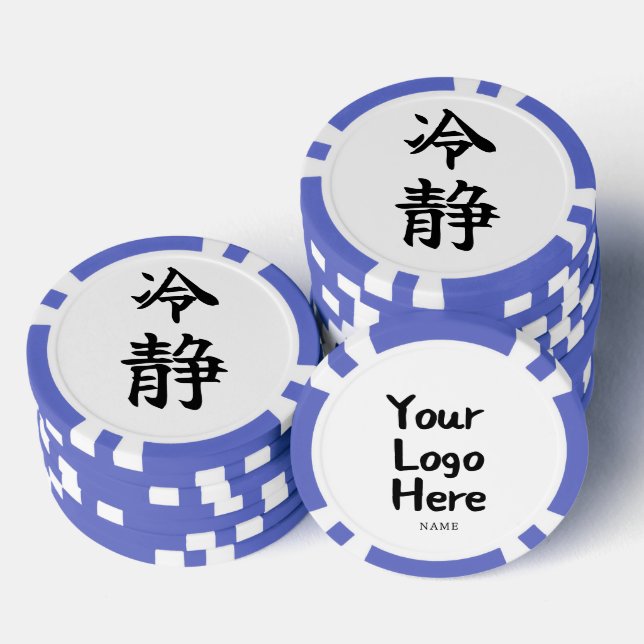 Fichas De Póquer CALMA (Reisei) Kanji Japonés (Pila)