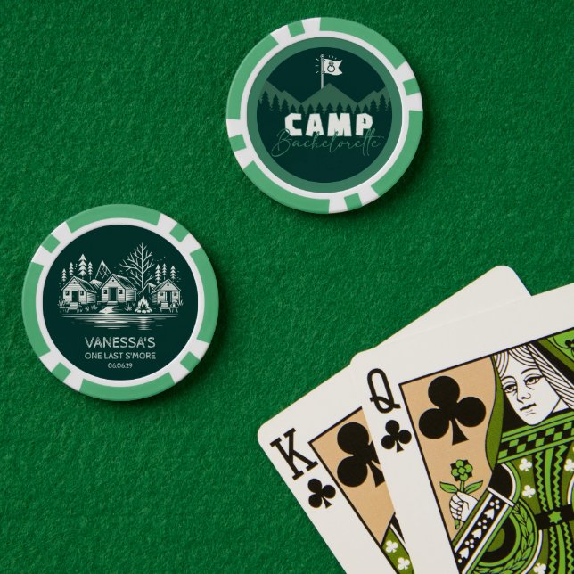 Fichas De Póquer Campamento de Despedida de Soltera (Mesa de Poker (Doble))