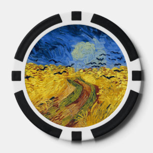 Fichas De Póquer Campos de trigo de Van Gogh pintura impresionista