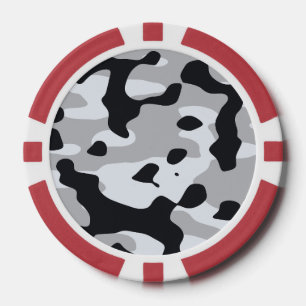 Fichas De Póquer Camuflaje urbano de alto contraste