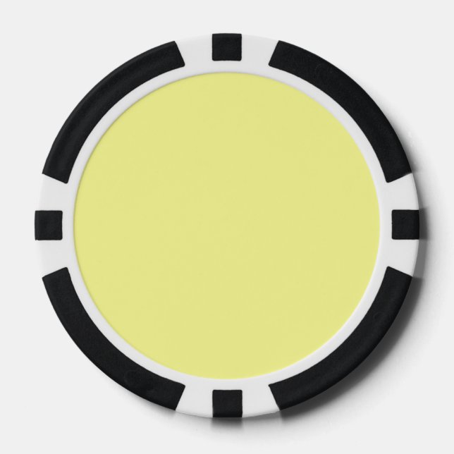 Fichas De Póquer Canario (color sólido)  (Anverso)