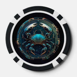 Fichas De Póquer Cáncer Zodiac Poker Chips - Horóscopo de cangrejo