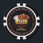 Fichas De Póquer Casino 21st Birthday Poker Chip<br><div class="desc">¡Adición perfecta para cualquier fiesta de cumpleaños del Casino!</div>