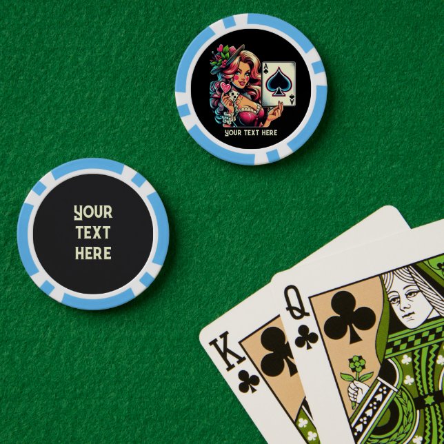 Fichas De Póquer Casino de la dama de Guay (Mesa de Poker (Doble))