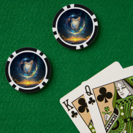 Fichas De Póquer Celestial Harp of the Moonbound Skies. 