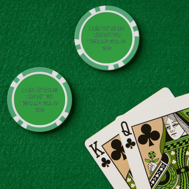 Fichas De Póquer Cerveza amarga deseada aquí  (Mesa de Poker (Doble))