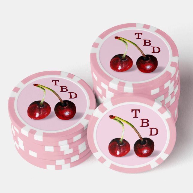 Fichas De Póquer Cherries Poker Chips (Pila)