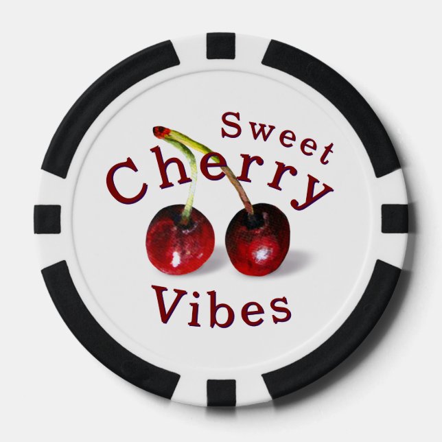 Fichas De Póquer Cherries Poker Chips (Anverso)