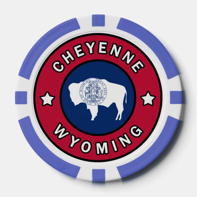 Fichas De Póquer Cheyenne Wyoming (Anverso)