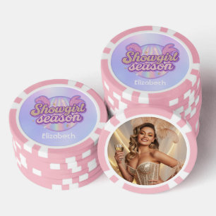 Fichas De Póquer Chica de espectáculo Temporada Foto Vegas Despedid