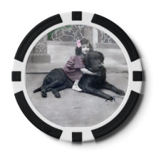 Chica y su perro