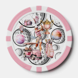 Fichas De Póquer Chicas se van de golf