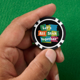 Fichas De Póquer Chip de póker Stick Together