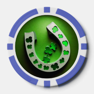 Fichas De Póquer Chip de Shamrock Horseshoe Poker