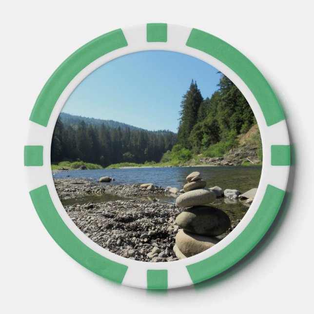 Fichas De Póquer Chip Richardson Grove Stones apilados (Anverso)