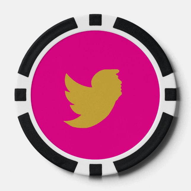 FICHAS DE PÓQUER CHIPS DE POKER DE DISEÑO DE AVES T (Anverso)