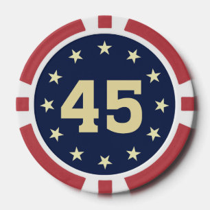 FICHAS DE PÓQUER CHIPS DE POKER DE DISEÑO DE BLOQUEO "45"