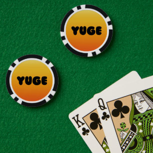 FICHAS DE PÓQUER CHIPS DE POKER DE DISEÑO YUGE