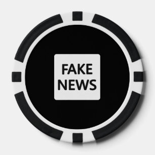 FICHAS DE PÓQUER CHIPS DE POKER DE NOTICIAS FALSAS