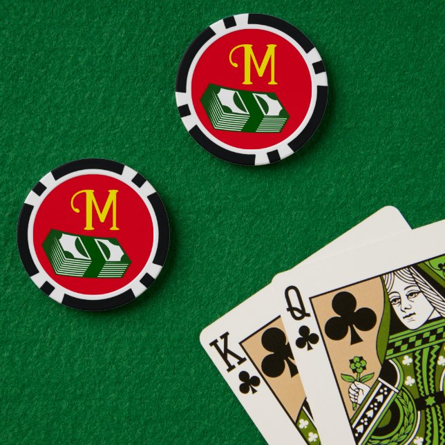 Fichas De Póquer Chips de póker - Dinero Personalizado - Añadir su  (Mesa de Poker (Doble))