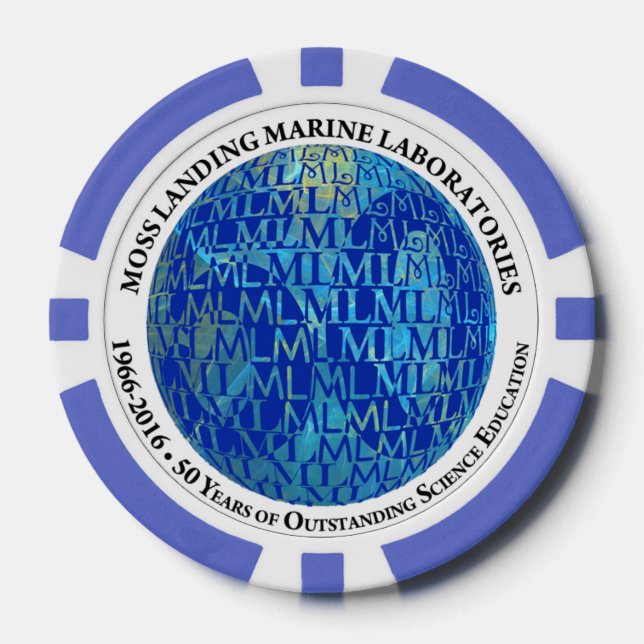 Fichas De Póquer Chips de póquer: 50 Aniversario de MLML (globo) (Anverso)