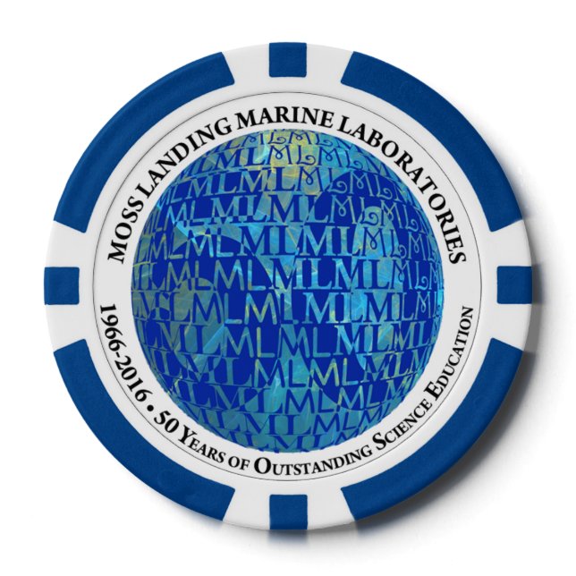 Fichas De Póquer Chips de póquer: 50 Aniversario de MLML (globo) (Anverso)