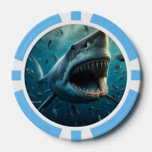 FICHAS DE PÓQUER CHIPS DE SHARK POKER