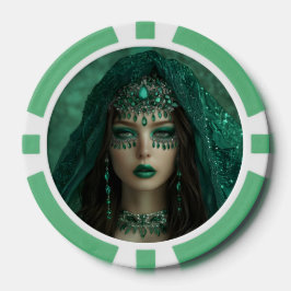 Fichas De Póquer Chips Lady Emerald Poker