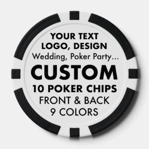 Fichas De Póquer Chips personalizadas del Casino BLACK Poker person