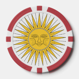 Fichas De Póquer Chips vintage de Sun y Moon Poker