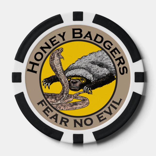 Fichas De Póquer Cita de Honey Badger (Anverso)