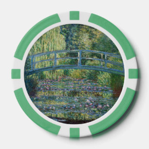 Fichas De Póquer Claude Monet - estanque de Lily del Agua, Armonía 