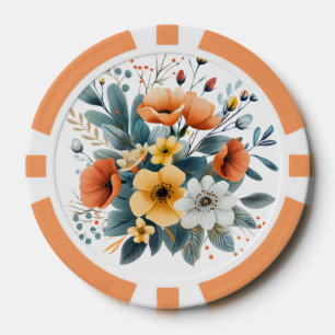 Fichas De Póquer Clipart Flores Boho Día de la Madre-61983