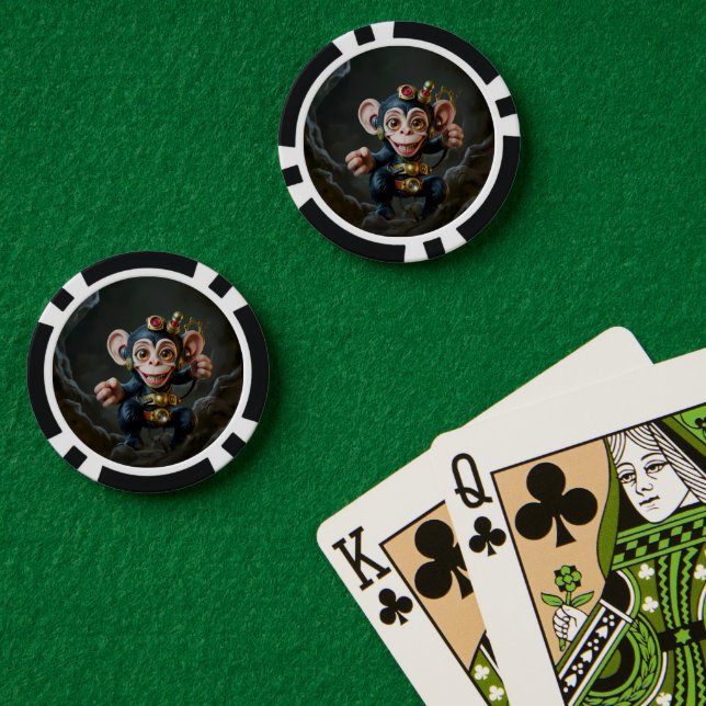 Fichas De Póquer Clockwork Cavekeeper – El mono susurrante (Mesa de Poker (Doble))