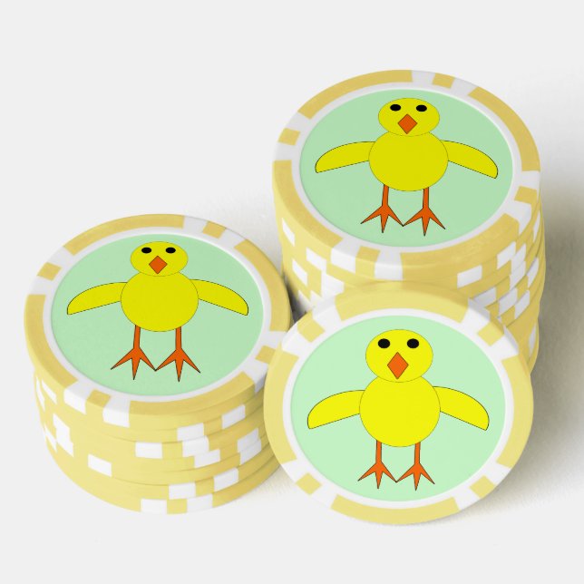 Fichas De Póquer Club de Golf Cute Easter Chick (Pila)