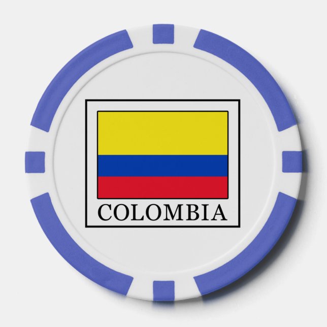 Fichas De Póquer Colombia (Anverso)