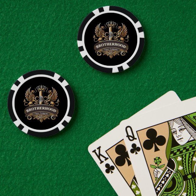 Fichas De Póquer Compañía de Puros Brotherhood  (Mesa de Poker (Doble))