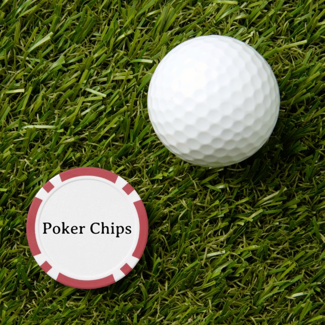 Fichas De Póquer Compuesto Profesional Simple (Marcador de pelotas de golf)