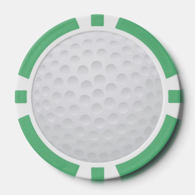 Fichas de póquer con diseño de golf (Anverso)